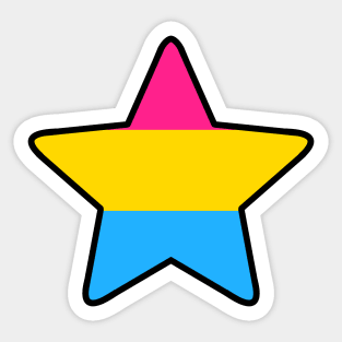 Pansexual Pride Star Sticker